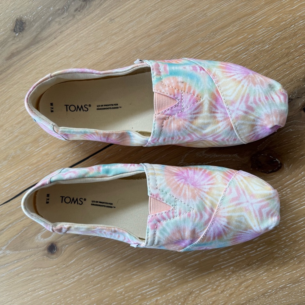 Toms Pastel Tie-Dye Women's Shoes